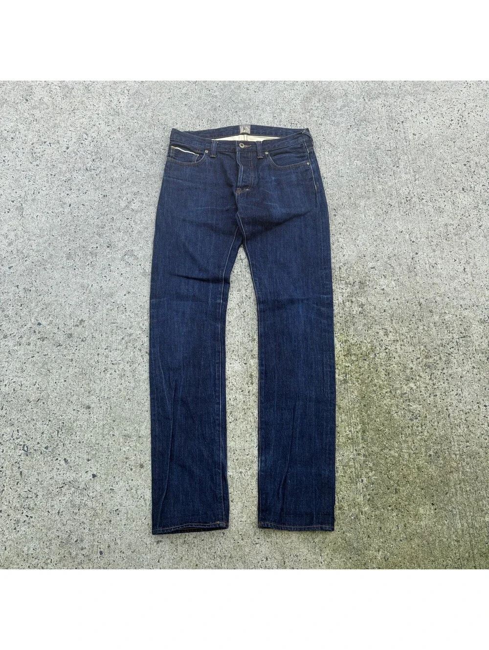 PRPS Barracuda Selvedge Jeans Button Fly Dark Indigo Sz 33 Japan Style Denim